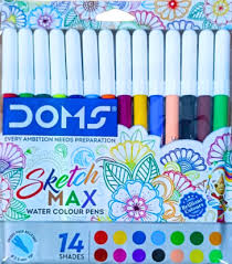 DOMS SKETCH MAX WATER COLOUR PENS 14SHADES
